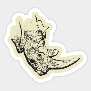 Rhinoceros Sticker